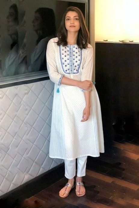 Kajal Agarwal In Her Cotton Kurtas Looks Blessed: Yay /Nay? - 3