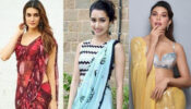 Kriti Sanon, Shraddha Kapoor, Jacqueline Fernandez & georgette partywear sarees, a quintessential visual delight