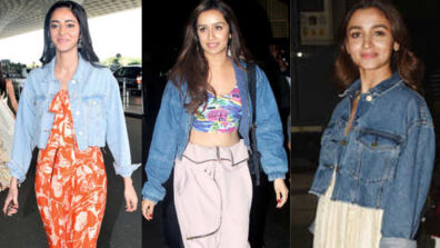 Love the modern-day short-length denim jackets? Ananya Panday, Shraddha Kapoor and Alia Bhatt are your vogue queens