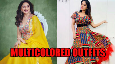 Madhuri Dixit Vs Bhumi Pednekar: Who slew in a multicolored outfit?