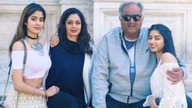 Major Throwback: Janhvi Kapoor holds Sridevi’s hand, twins with sister Khushi Kapoor in an unseen photo