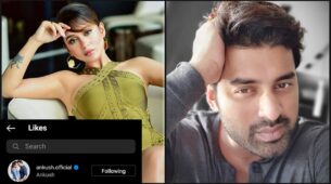 Mimi Chakraborty and her sensuous green crochet outfit makes Ankush Hazra feel the heat