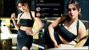 Mimi Chakraborty burns the oomph game in black slit skirt dress, Ankush Hazra and Nusrat Jahan are loving it