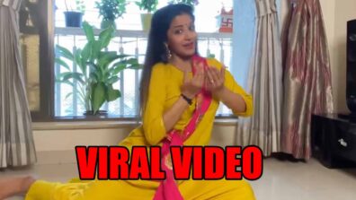 Viral Video: Expression queen Monalisa dances to Alia Bhatt’s ‘Ghar More Pardesiya’, fans fall in love