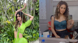 Mouni Roy and Hina Khan are here to stab hearts with their super hot bralette blouse designs, fans sweat