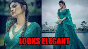 Mouni Roy looks elegant in emerald green lehenga, fans can’t stop drooling