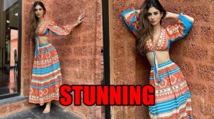 Mouni Roy sizzles in printed crop top and skirt, fans can’t stop praising