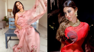 Nari In Saree: Surbhi Jyoti and Mouni Roy are desi hot bombshells, we bet you will fall in love