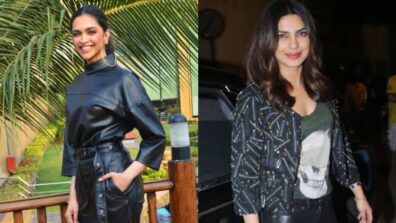 No One Pulls Leather Pants Like Deepika Padukone & Priyanka Chopra, We Swear By These Photos