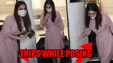 OMG! Bigg Boss fame Shehnaaz Gill trips while posing for the paparazzi; VIDEO GOES VIRAL