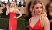 Pretty In Red: Sophie Turner Looks Like A Bombshell In Her Reddish Dress, View Pics