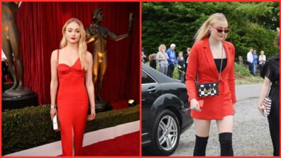 Pretty In Red: Sophie Turner Looks Like A Bombshell In Her Reddish Dress, View Pics