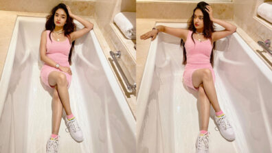 Private Bathtub Photos: Anushka Sen’s ‘bubble bath mood’ pictures go viral, check out