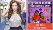 Gokuldham Vaccine Mahotsav: Taarak Mehta and Anjali bhabhi aka Shailesh Lodha and Sunayana Fozdar share ‘vaccinated’ snap, fans love it