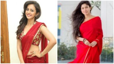 Rakul Preet Singh VS Sai Pallavi: Who Wore The Red Saree Better? FAN BATTLE