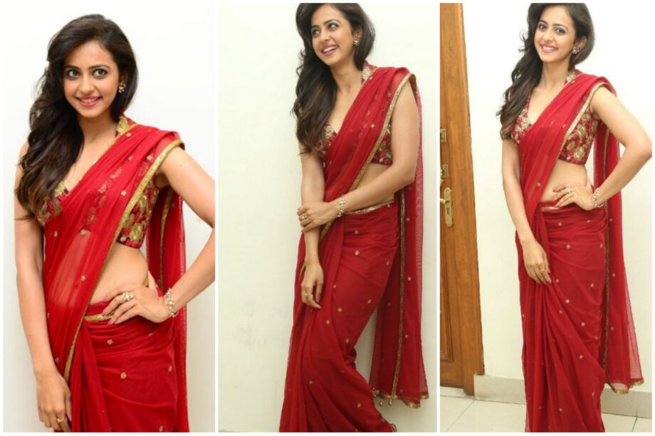 Rakul Preet Singh VS Sai Pallavi: Who Wore The Red Saree Better? FAN BATTLE - 0