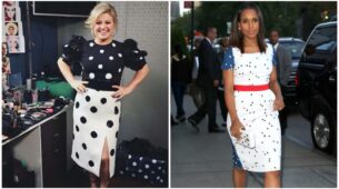 Kelly Clarkson Vs Kerry Washington: Who Looked Hot In Polka Dots?