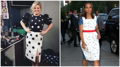 Kelly Clarkson Vs Kerry Washington: Who Looked Hot In Polka Dots?