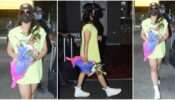 Rashmika Mandanna Spotted At Hyderabad Airport In Green Sweater Dress, View Pics
