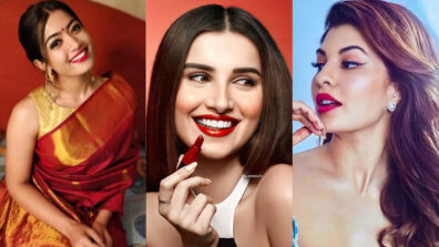 Red Shot Burning Hot: Rashmika Mandanna, Tara Sutaria, Jacqueline Fernandez and spicy lipstick shades, the perfect guide to your ‘romantic date style’