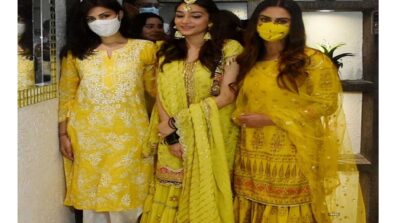 Rhea Chakraborty & Krystle D’Souza attend Rumi Jaffery’s daughter Alfia Jaffery’s mehendi ceremony, see viral video