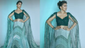 Royalty Personified: Madhuri Dixit looks like a regal queen in green cape style lehenga, fans feel ‘dhak dhak’ in their hearts