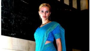 Scarlett Johansson Looks Aesthetically Beautiful In Her Desi Saree Look, Check Out Asap