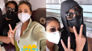 Shahina Fun: Shaheer Sheikh & Hina Khan spotted traveling together, does hilarious Bollywood dance