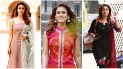 Simple Yet Elegant: Take Cues Of Churidar Neck Designs From Nayanthara