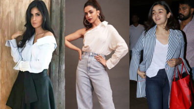 Slay the high-chic deconstructed shirt look like Katrina Kaif, Deepika Padukone & Alia Bhatt to make a bold fashion statement