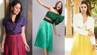 Slay your pleated skirt vogue like ‘boss babes’ Kareena Kapoor, Anushka Sharma and Shraddha Kapoor