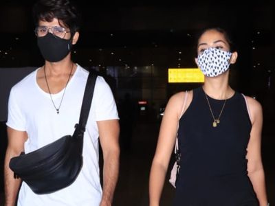 Spotted Alert! Shahid Kapoor Was Spotted With Love Of His Life, Wife Mira Rajput, At The Airport - 1