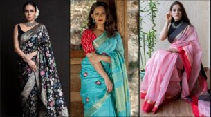 Stylish Marathi Mulgis: Amruta Khanvilkar, Priya Bapat, Spruha Joshi & Traditional Embellished Saree Designs, a visual delight