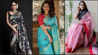 Stylish Marathi Mulgis: Amruta Khanvilkar, Priya Bapat, Spruha Joshi & Traditional Embellished Saree Designs, a visual delight