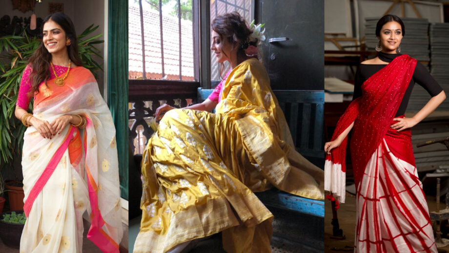 T-town divas Keerthy Suresh, Malavika Mohanan and Kajal Aggarwal look stunning in ethnic wear, see pics 445608