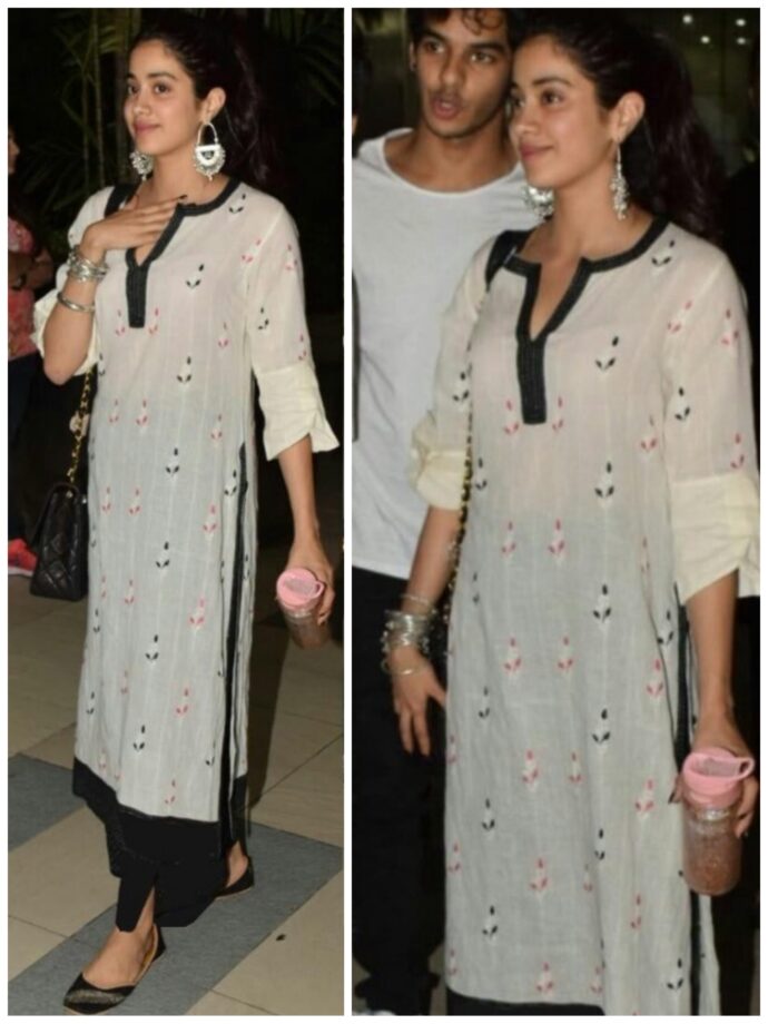 Take Cues From Janhvi Kapoor On How To Style Simple Kurtas Elegantly - 0