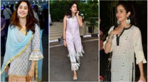 Take Cues From Janhvi Kapoor On How To Style Simple Kurtas Elegantly