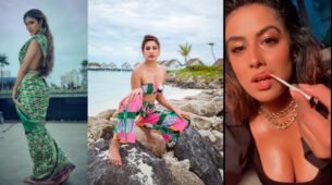 Telly Town Beauties: Nia Sharma goes bold with her luscious gold lips, Surbhi Chandna stuns fans with exotic Maldives pictures, Mouni Roy is a Bengali Bomb in saree