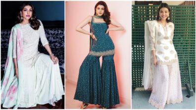 This Festive Season Swirl In Your Beautiful Shararas, Take Cues From Kajal Aggarwal