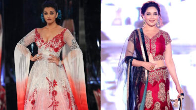 Times when B-Town timeless beauties Aishwarya Rai and Madhuri Dixit stunned the audience with their hot ramp walk