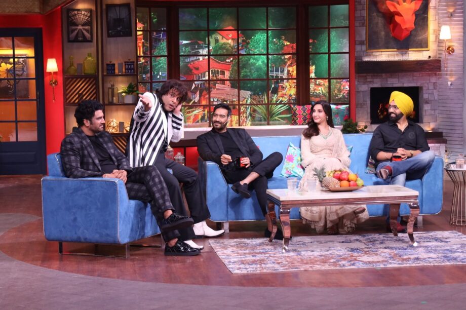 TKKS: Bhuj star cast have fun on the sets of The Kapil Sharma Show; Ajay Devgn shows his witty side - 4