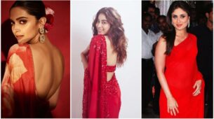Too Hot To Handle: Deepika Padukone, Janhvi Kapoor and Kareena Kapoor’s most sensuous spicy red hot backless saree avatars that made us sweat