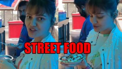 Video: Bigg Boss fame Rubina Dilaik binges on street food in Shimla, here’s an adorable moment