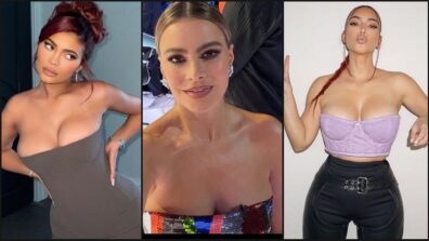 Want to flaunt your hot collar bone? Try these sensuous strapless bodycon outfits like Kim Kardashian, Kylie Jenner and Sofia Vergara