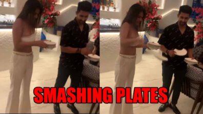 Watch Now: Nia Sharma and Ravi Dubey smashing plates at a restaurant; find out the reason here