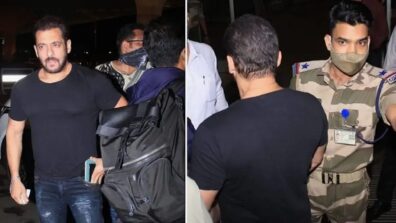 Watch Now: Salman Khan stopped by CISF officer at Mumbai airport before Tiger 3 shoot, see what he did next