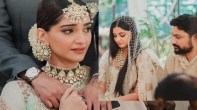 Watch Now: Sonam Kapoor caught on camera getting emotional at sister Rhea Kapoor’s wedding, welcomes Karan Boolani to the family