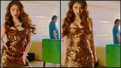 Watch Now: Urvashi Rautela does a super hot dance in shimmery golden midi outfit, fans love her sensuous twerk