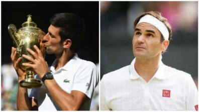 Novak Djokovic Kisses The Trophy After Defeating Roger Federer In Wimbledon, View Pics