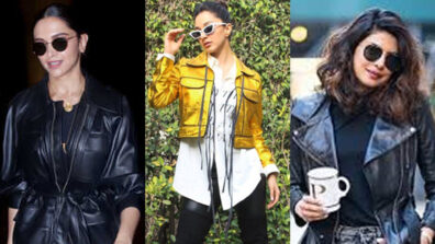 Who’s The Hottest In Town: B-Town ‘boss babes’ Deepika Padukone, Kiara Advani and Priyanka Chopra’s leather jacket black sunglass avatar will make you go bananas